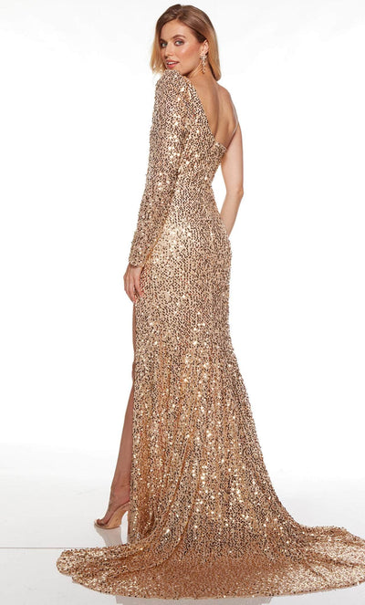 Alyce Paris 61376 - One Sheer Long Sleeve Evening Gown Special Occasion Dress