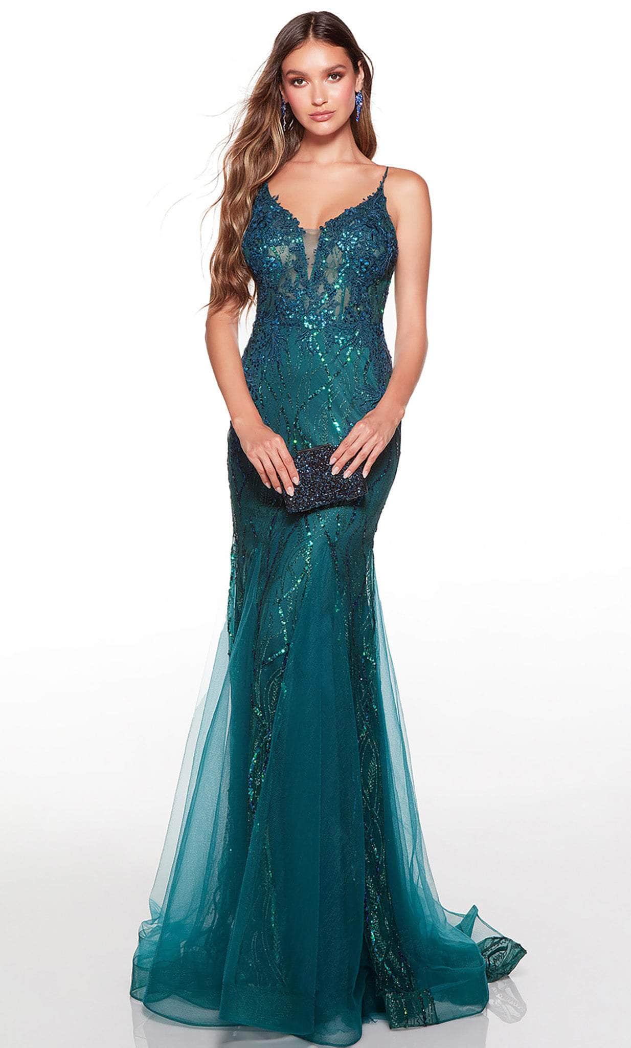 Alyce Paris 61419 - Embroidered Bodice Sleeveless Prom Gown Special Occasion Dress