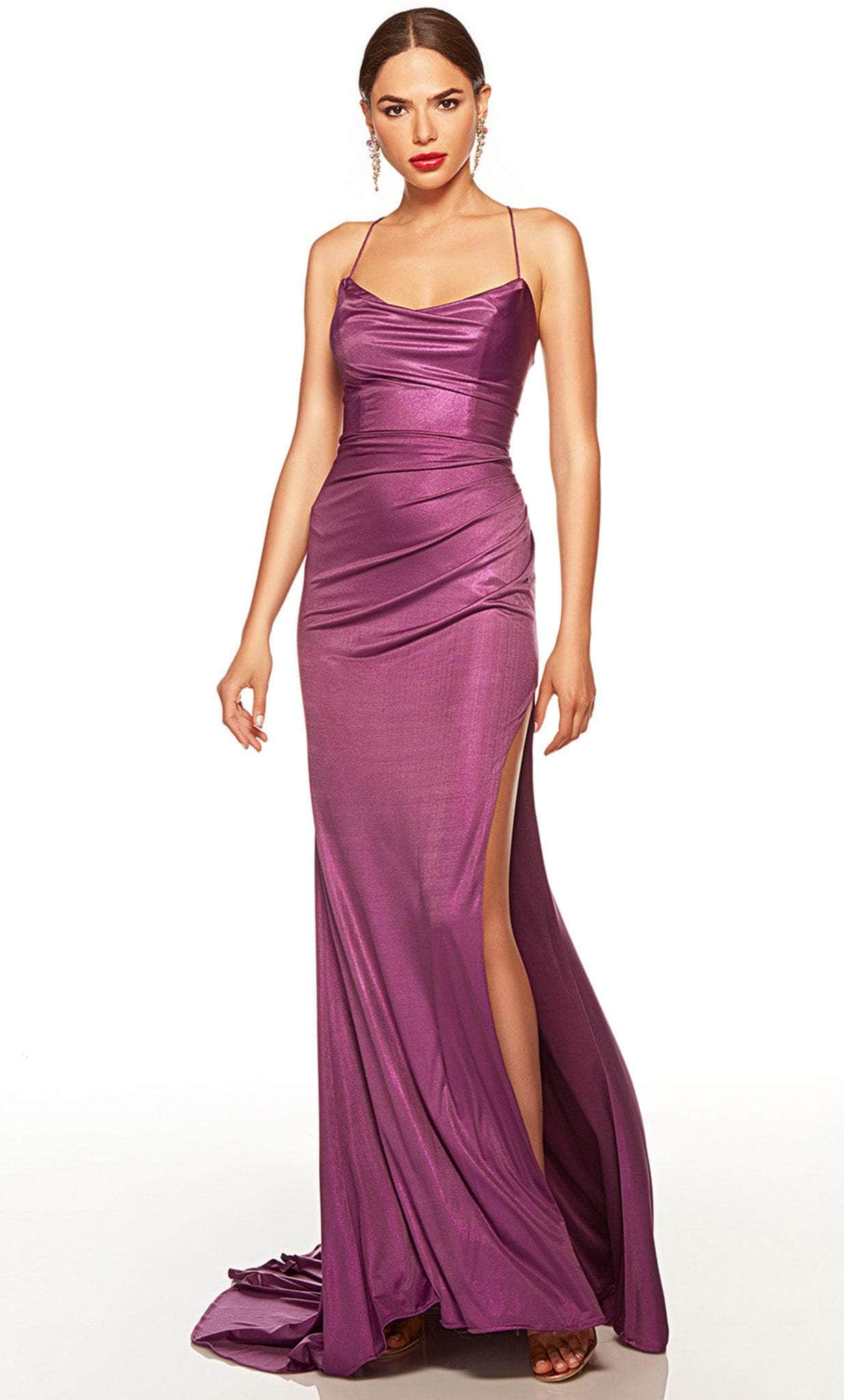 Alyce Paris 61433 - Metallic Cowl Prom Dress Special Occasion Dress