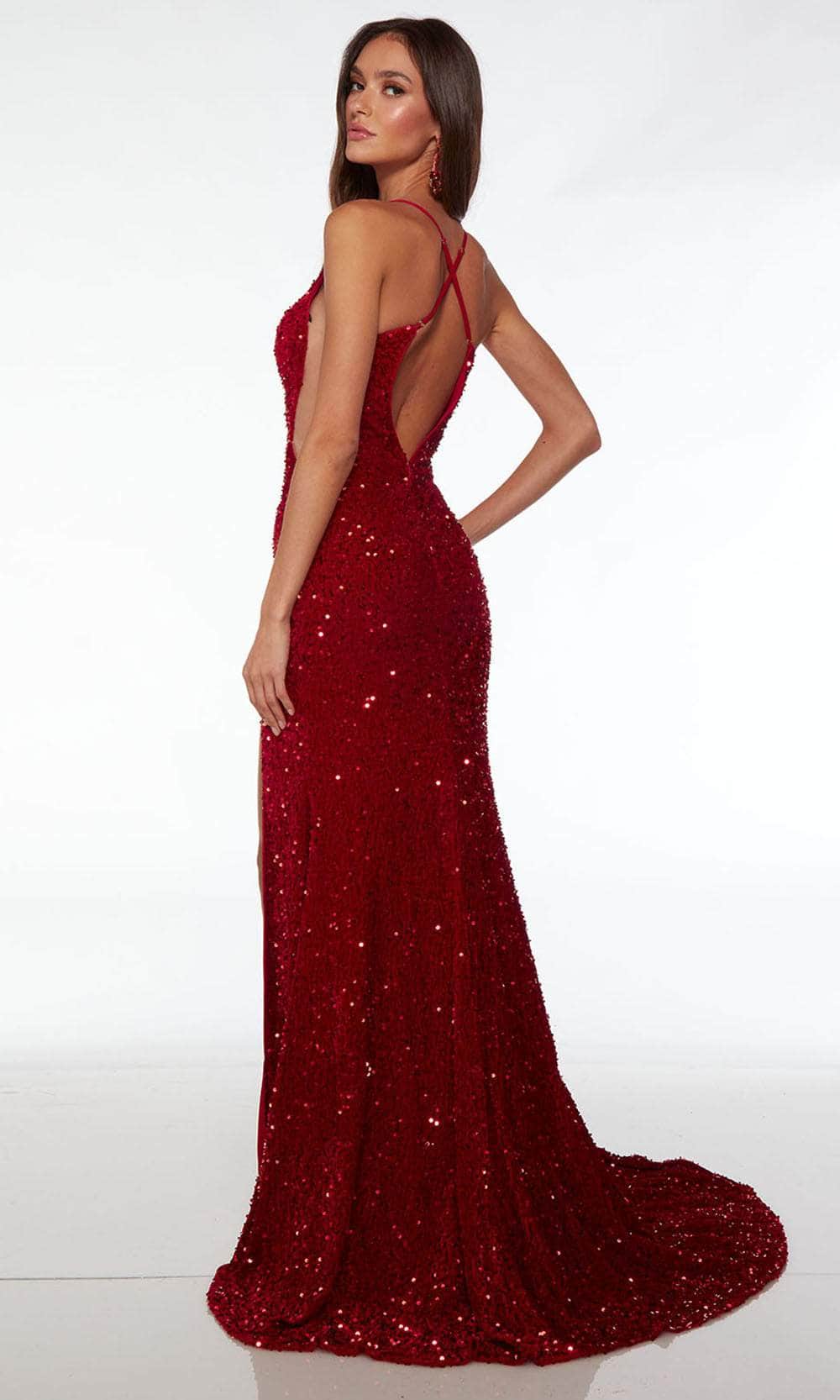 Alyce Paris 61484 - Crisscross Back Sequin Prom Dress Special Occasion Dresses