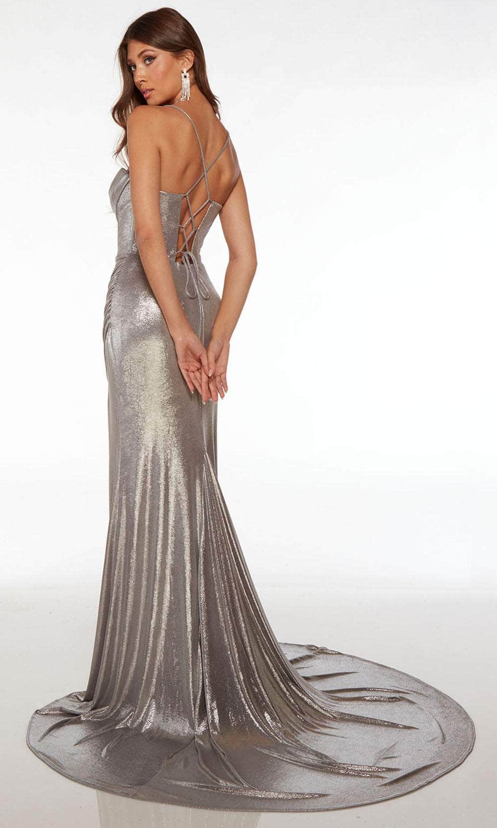 Alyce Paris 61490 - Metallic Cowl Prom Dress Special Occasion Dress