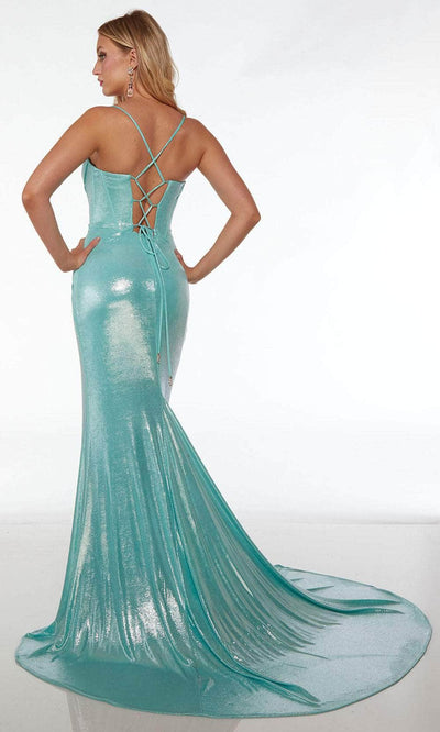 Alyce Paris 61490 - Metallic Corset Prom Dress Special Occasion Dresses