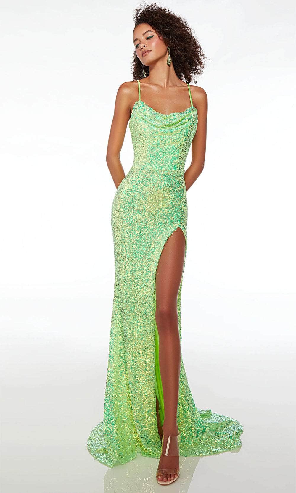 Alyce Paris 61588 - Cowl Sheath Evening Dress Special Occasion Dress