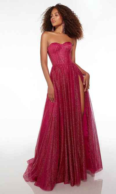 Alyce Paris 61601 - Corset Glitter Prom Dress with Slit Special Occasion Dress