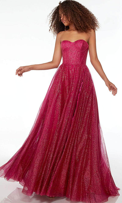 Alyce Paris 61601 - Corset Glitter Prom Dress with Slit Special Occasion Dress
