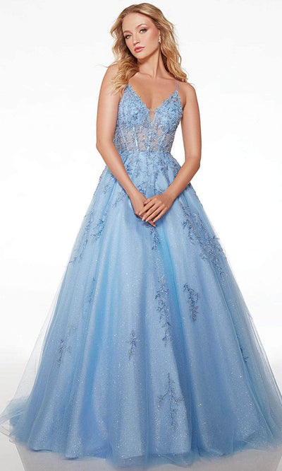 Alyce Paris 61633 - Embroidered Sleeveless Corset Ballgown Special Occasion Dress