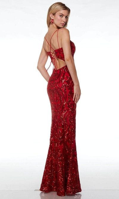 Alyce Paris 61677 - Sequin Embellished Mermaid Prom Dress Special Occasion Dress