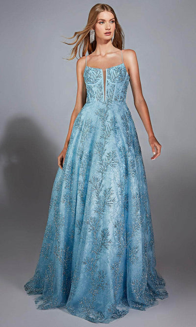 Alyce Paris 61751 - Plunging V-Neckline Glitter Gown Prom Dresses