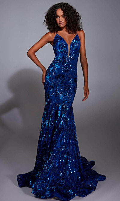 Alyce Paris 61755 - Plunging V-Neck Sparkling Dress Prom Dresses