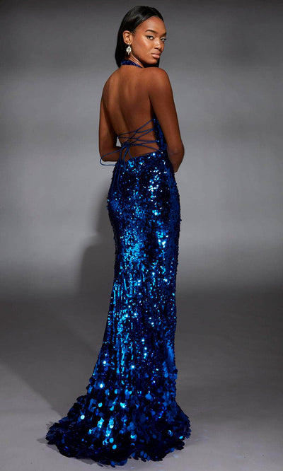 Alyce Paris 61759 - Sequin Open Back High Slit Gown Prom Dresses