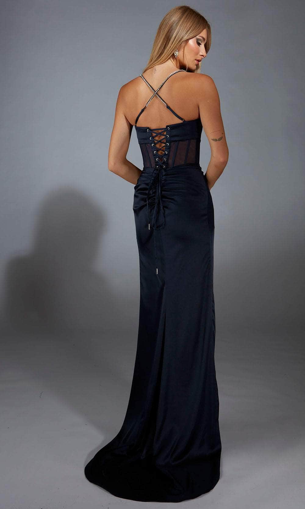 Alyce Paris 61766 - Charmeuse Sheath Gown with Ruched Bodice Prom Dresses