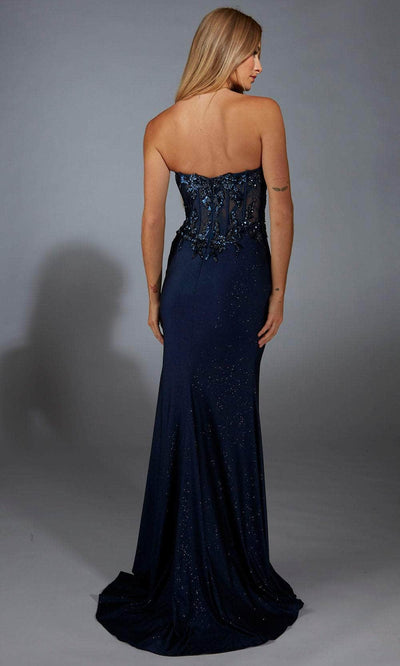 Alyce Paris 61768 - Strapless Sheer Bodice Sheath Gown Prom Dresses