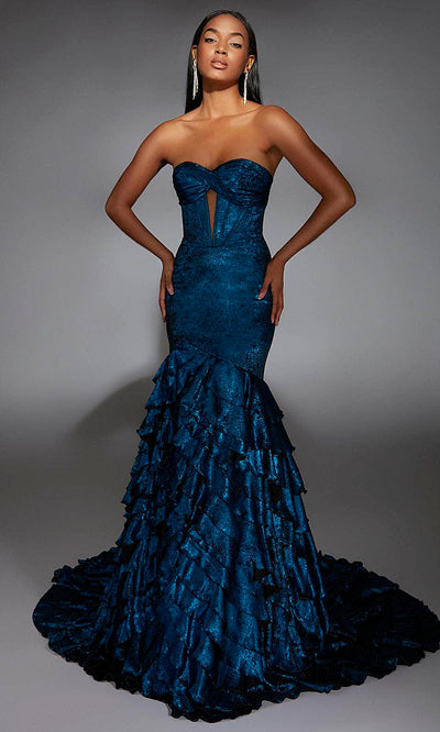 Alyce Paris 61782 - Strapless Ruffle Trumpet Gown Prom Dresses