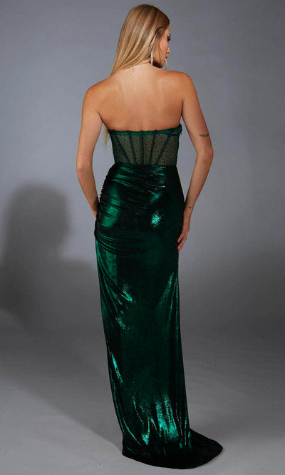 Alyce Paris 61784 - Ruched Metallic Jersey Evening Gown Prom Dresses