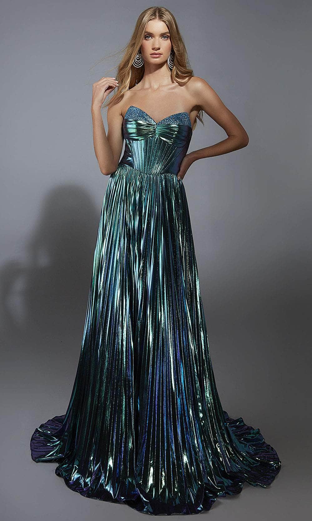 Alyce Paris 61786 - Metallic Strapless Evening Gown Prom Dresses