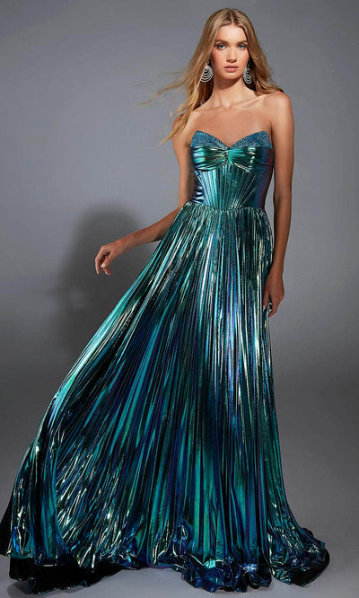 Alyce Paris 61786 - Metallic Strapless Evening Gown Prom Dresses