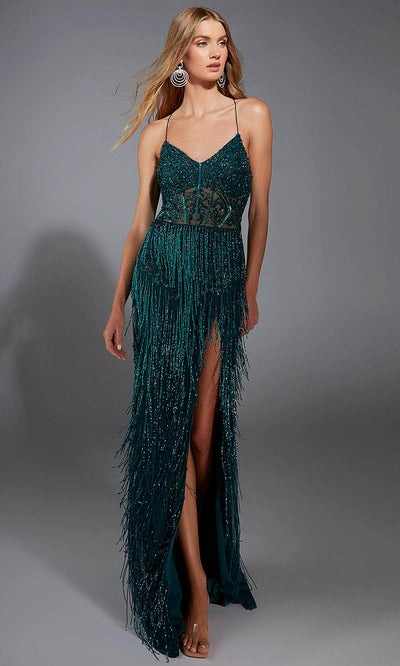 Alyce Paris 61788 - Dazzling Beaded Fringe Gown Prom Dresses