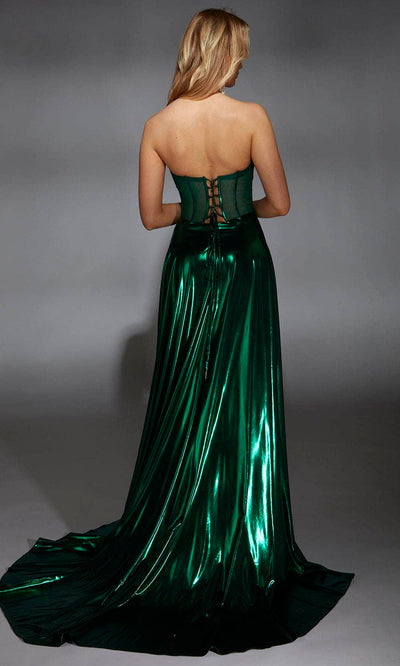 Alyce Paris 61797 - Strapless Slit A-line Gown Prom Dresses