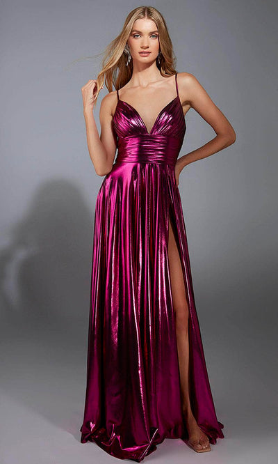 Alyce Paris 61801 - Sleeveless Metallic A-Line Gown Prom Dresses