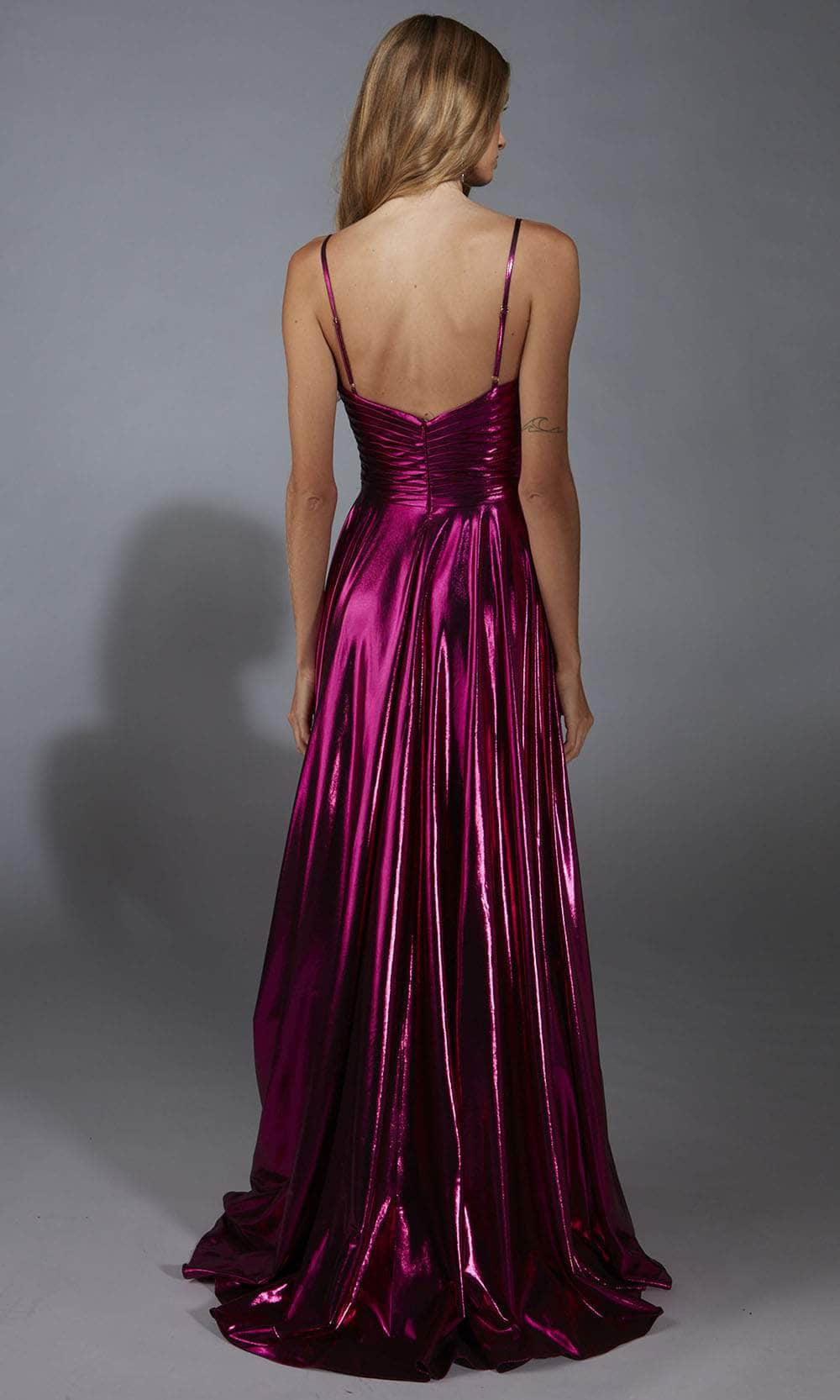 Alyce Paris 61801 - Sleeveless Metallic A-Line Gown Prom Dresses