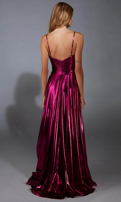 Alyce Paris 61801 - Sleeveless Metallic A-Line Gown Prom Dresses