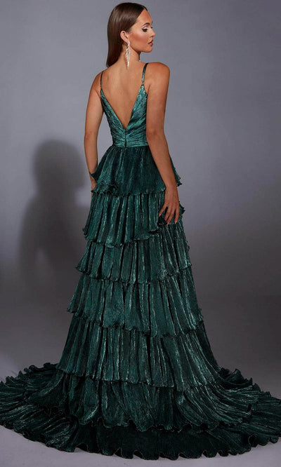Alyce Paris 61803 - V-Neck A-Line Gown with Ruffle Special Occasion Dress