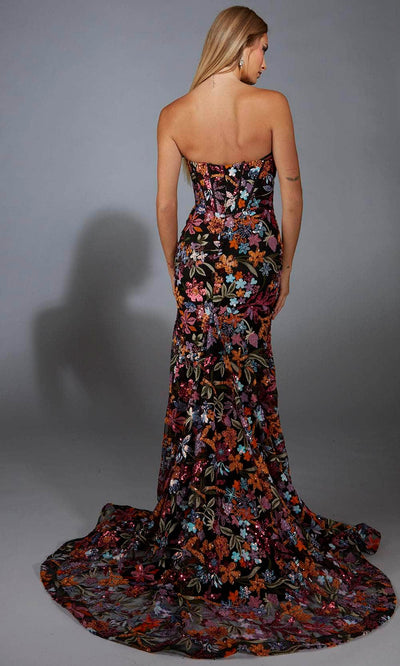 Alyce Paris 61810 - Floral Sequin Trumpet Gown Prom Dresses