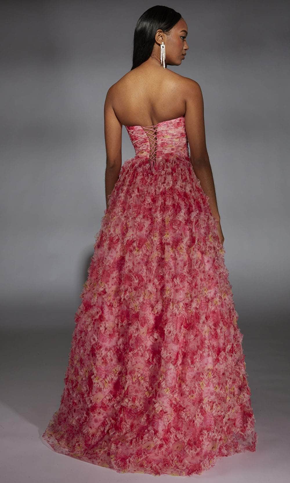 Alyce Paris 61816 - Floral Print Ruffled Prom Gown Ball Gowns