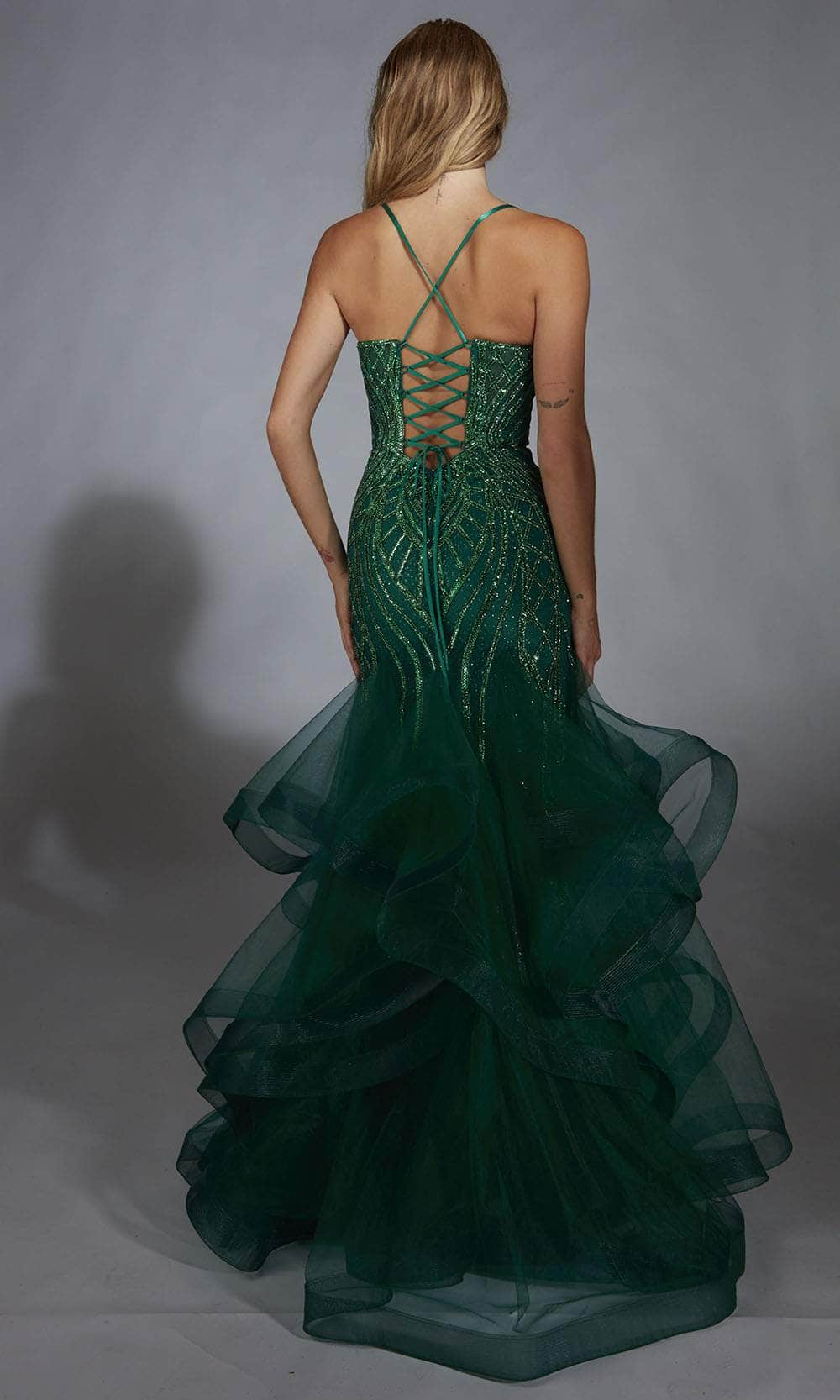 Alyce Paris 61818 - Beaded V-Neck Mermaid Gown Prom Dresses