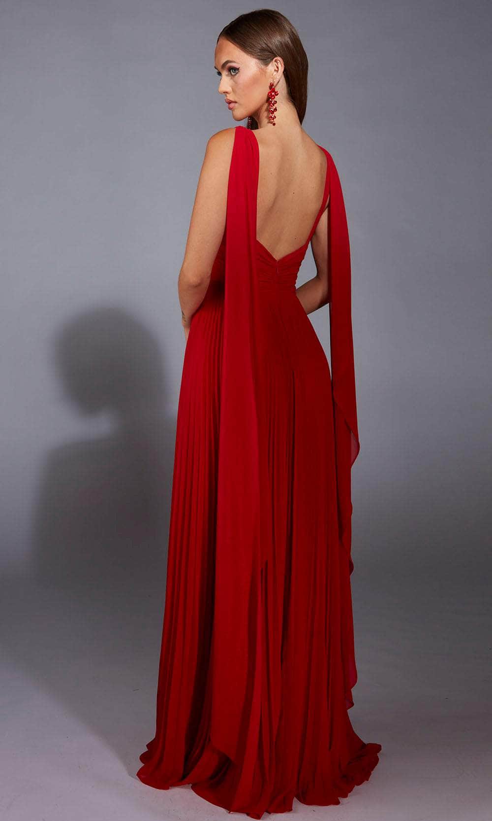 Alyce Paris 61823 - Ethereal Chiffon A-Line Gown with Cape Prom Dresses