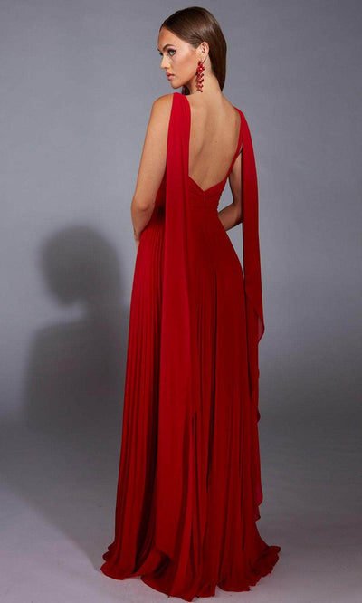 Alyce Paris 61823 - Ethereal Chiffon A-Line Gown with Cape Prom Dresses