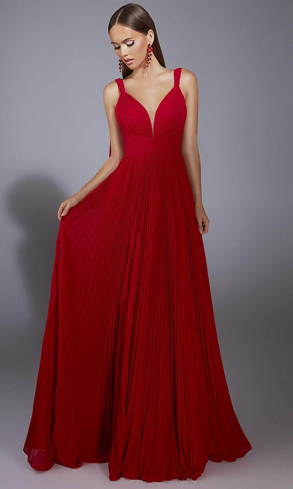 Alyce Paris 61823 - Ethereal Chiffon A-Line Gown with Cape Prom Dresses