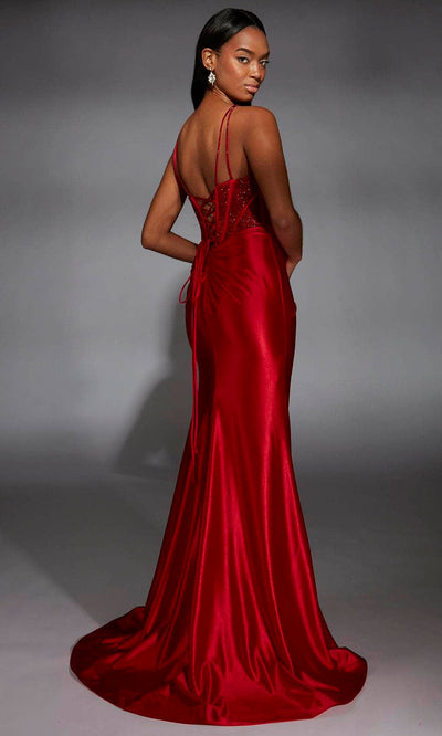 Alyce Paris 61832 - Corset Bodice Plunging V-Neck Dress Prom Dresses