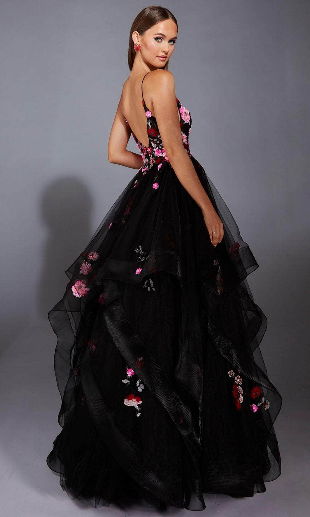 Alyce Paris 61838 - V-Neck Tulle Ballgown with Floral Sequin Prom Dresses