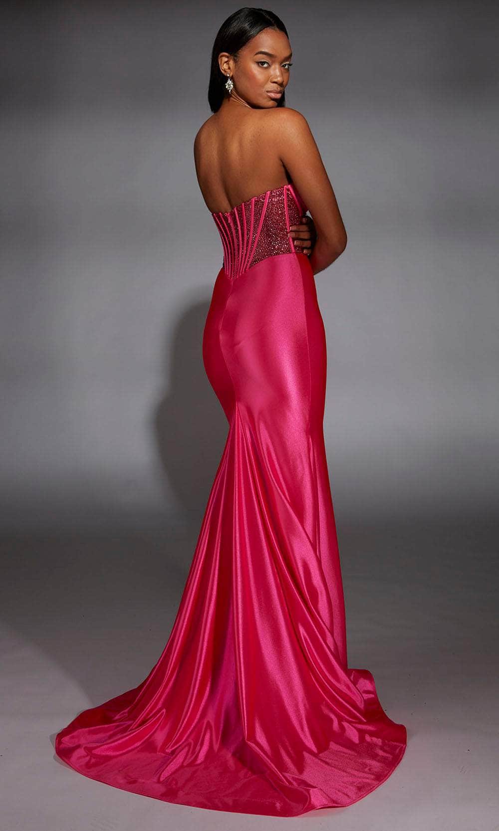 Alyce Paris 61851 - Illusion Corset Embellished Sheath Gown Prom Dresses