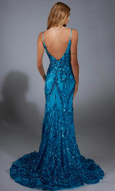 Alyce Paris 61852 - Glamorous Sequin Square Neck Evening Gown Prom Dresses