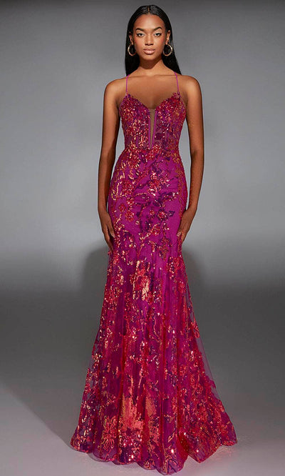 Alyce Paris 61854 - V-Neck Glittering Evening Gown Prom Dresses