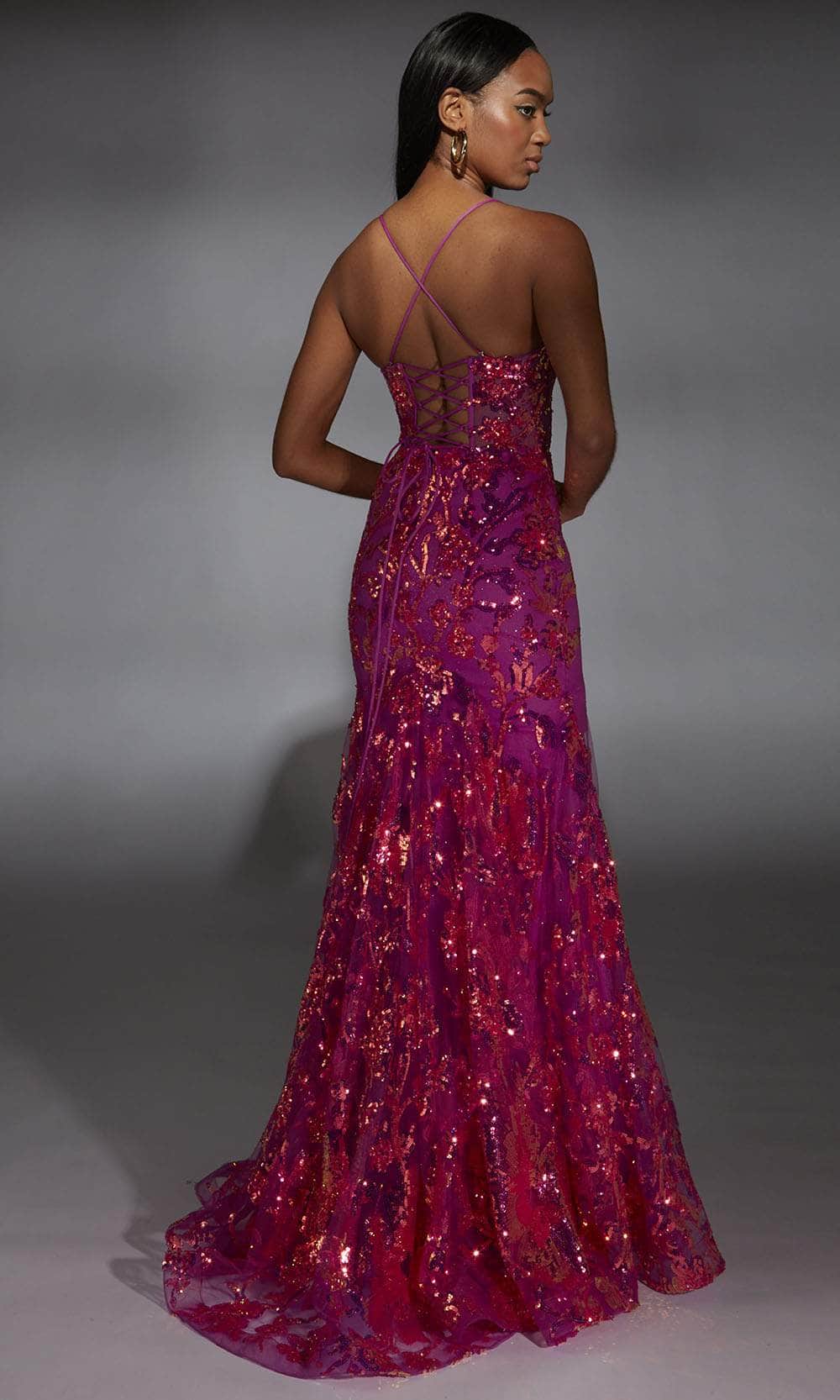 Alyce Paris 61854 - V-Neck Glittering Evening Gown Prom Dresses