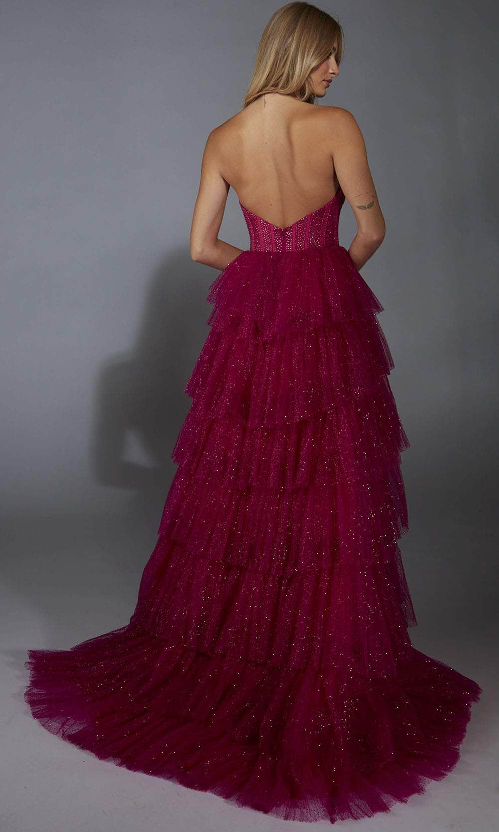 Alyce Paris 61859 - Glamorous Ruffle Skirt Glitter Gown Prom Dresses
