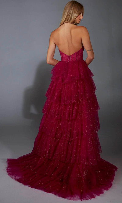 Alyce Paris 61859 - Glamorous Ruffle Skirt Glitter Gown Prom Dresses