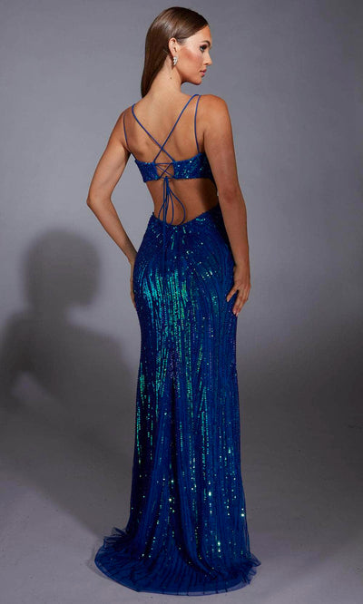 Alyce Paris 61880 - Sparkling Deep V-Neck Gown Prom Dresses