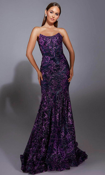 Alyce Paris 61887 - Strapless Sequin Mermaid Gown Prom Dresses