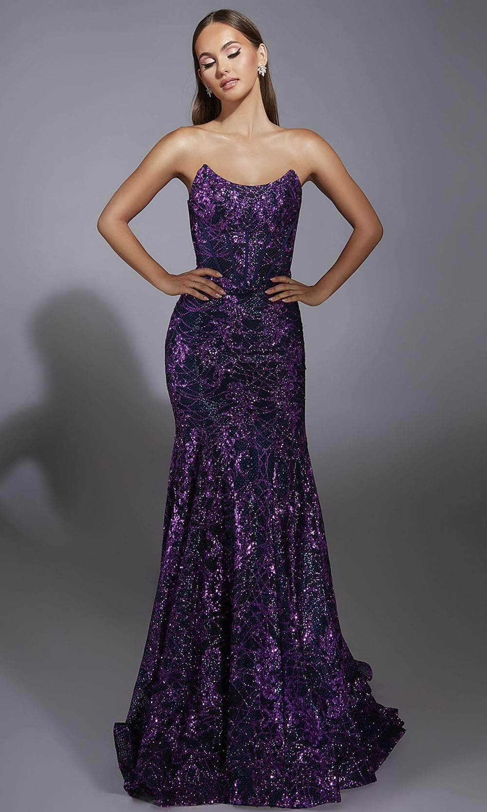 Alyce Paris 61887 - Strapless Sequin Mermaid Gown Prom Dresses