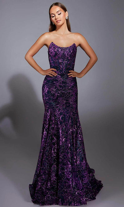 Alyce Paris 61887 - Strapless Sequin Mermaid Gown Prom Dresses