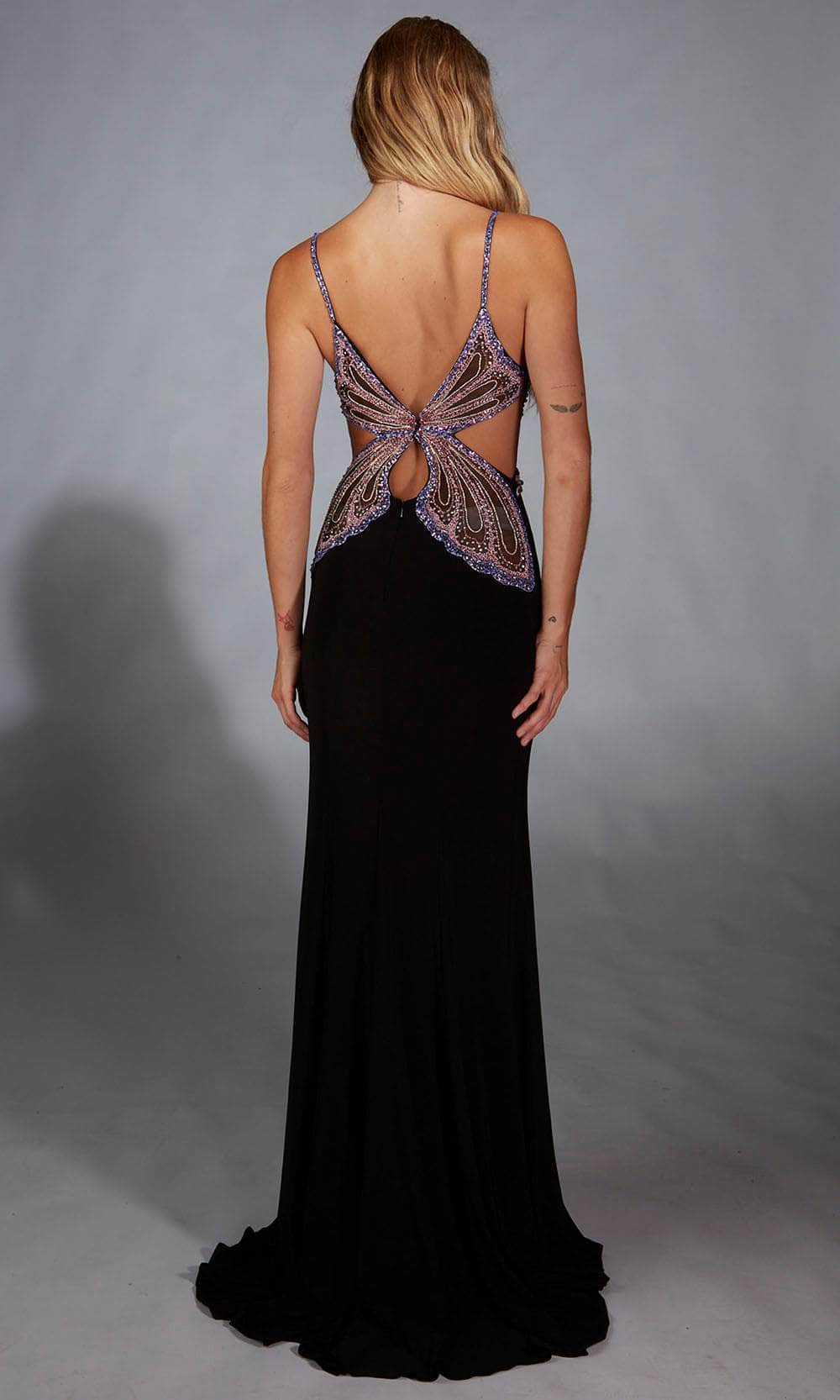 Alyce Paris 61902 - Glamorous High-Slit Evening Gown with Cutouts Prom Dresses