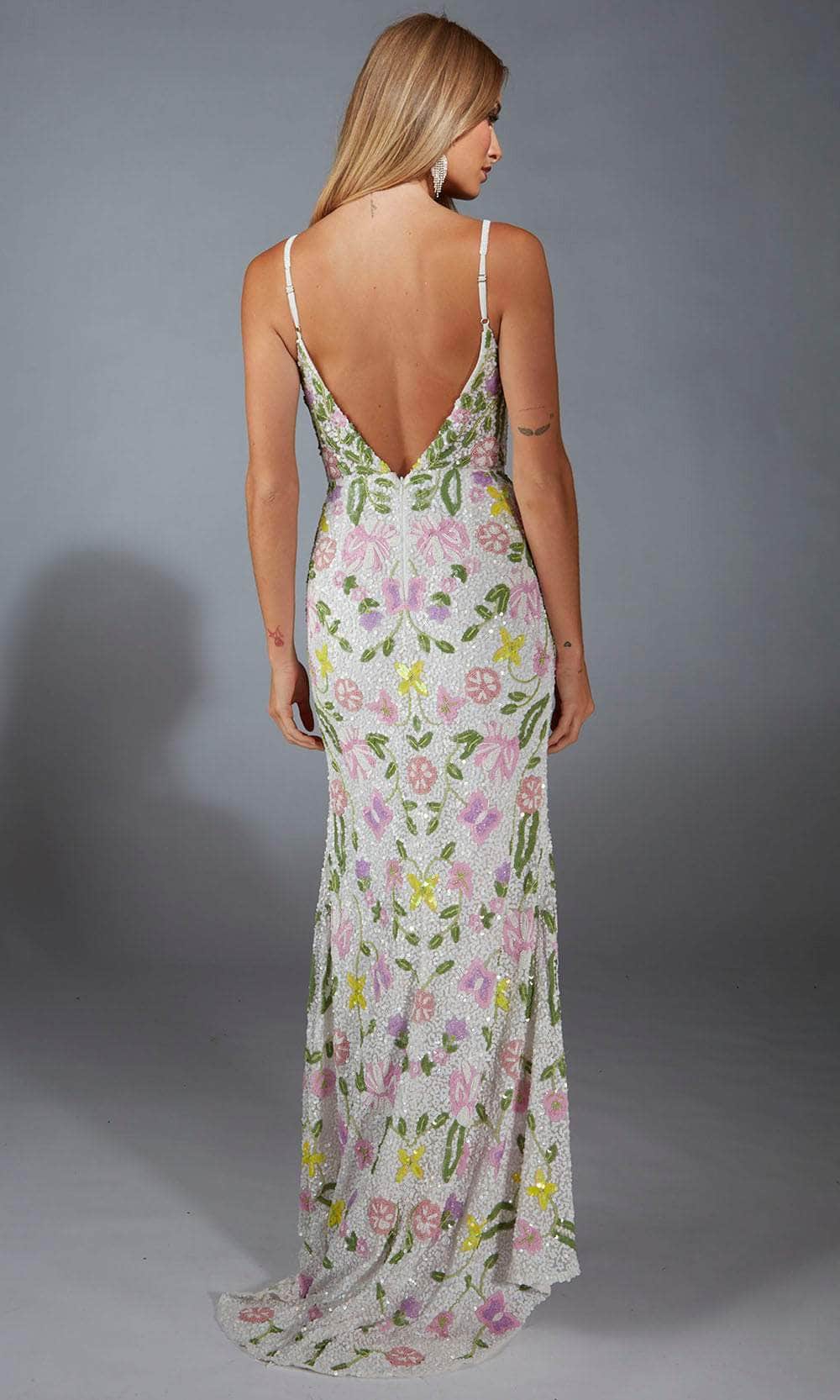 Alyce Paris 61905 - Plunging Neckline Hand-Beaded Gown Prom Dresses