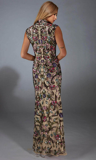 Alyce Paris 61918 - High Neck Hand-Beaded Sheath Gown Special Occasion Dress