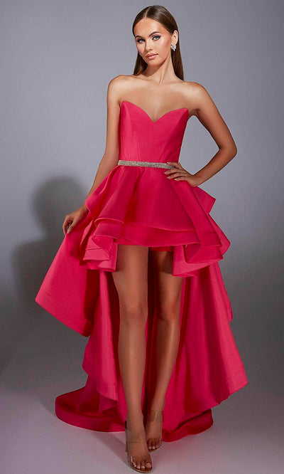 Alyce Paris 61934 - Strapless High-Low Mikado Dress Prom Dresses