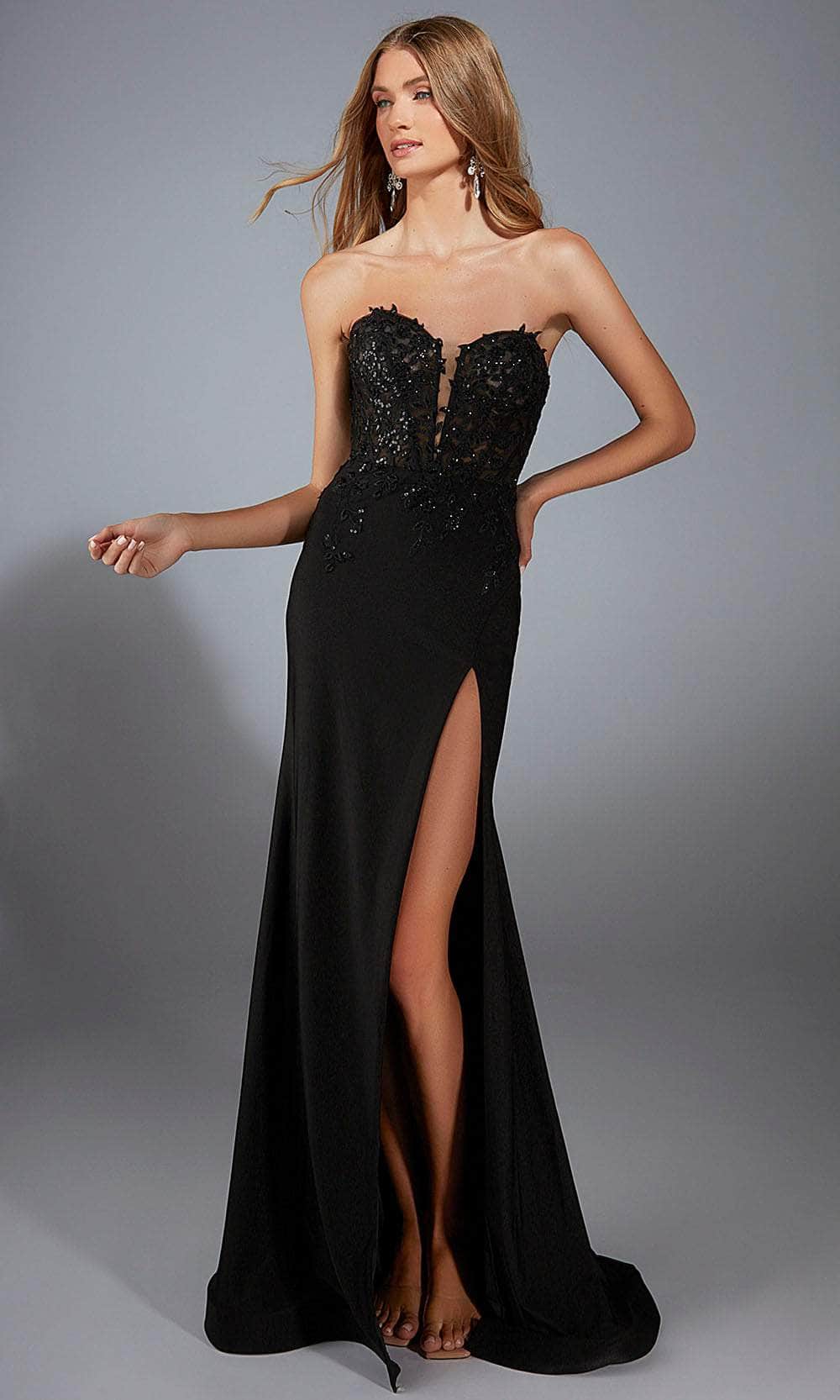 Alyce Paris 61953 - Strapless Sweetheart Lace Gown Prom Dresses