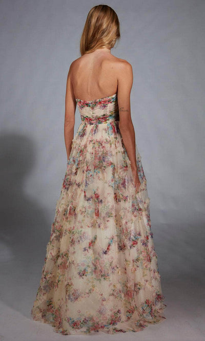 Alyce Paris 61957 - Romantic Floral Print A-line Gown Prom Dresses